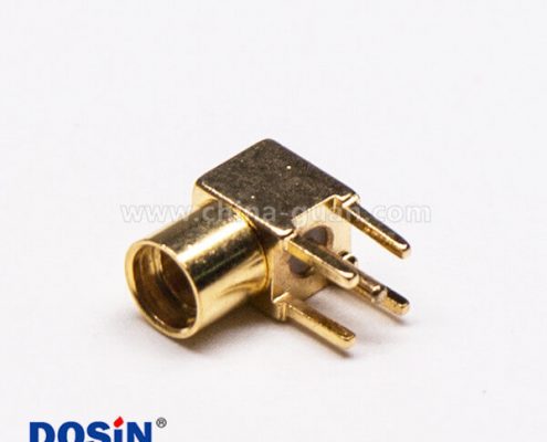 2-2 MMCX接口母頭彎式90度插孔接PCB板