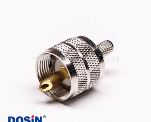 2 uhf連接器公頭直式壓接式UHF-C-J5接線(xiàn)