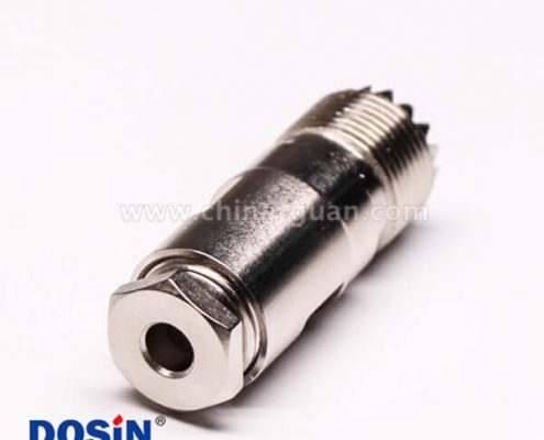 uhf同軸線纜UHF-K5直式母頭螺母鎖緊