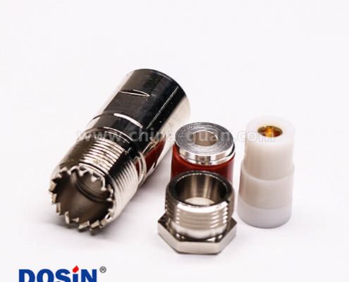 26-3 uhf同軸連接器UHF-K27直式螺母鎖緊接線