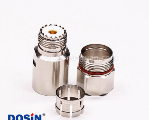 uhf連接器母頭直式螺母鎖緊UHF-SL16-K1/2