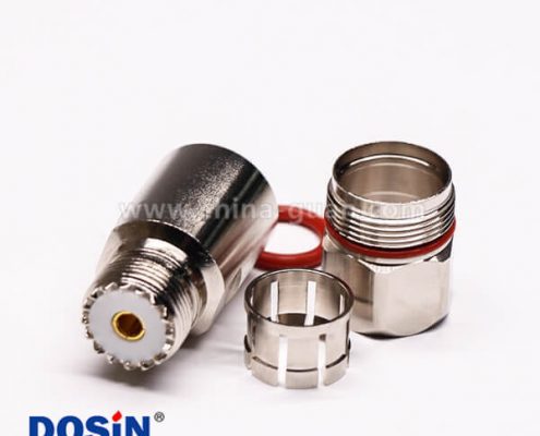 uhf連接器母頭直式螺母鎖緊UHF-SL16-K1/2