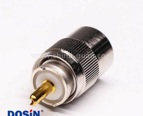 uhf公頭連接器焊接直式接線UHF-SL16-T13