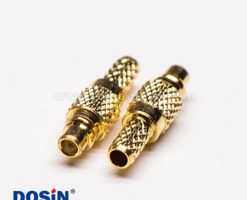 3-3 MMCX公接頭直式鍍金接線壓接同軸線纜
