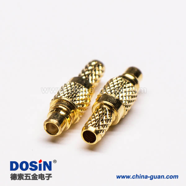 3-3 MMCX公接頭直式鍍金接線壓接同軸線纜