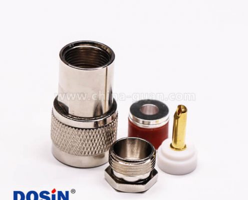 uhf公頭直式同軸線纜螺母鎖緊式UHF-J27