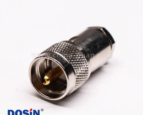 uhf公頭直式同軸線纜螺母鎖緊式UHF-J27