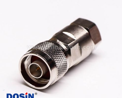 N型直公180度螺母鎖緊式射頻同軸連接器