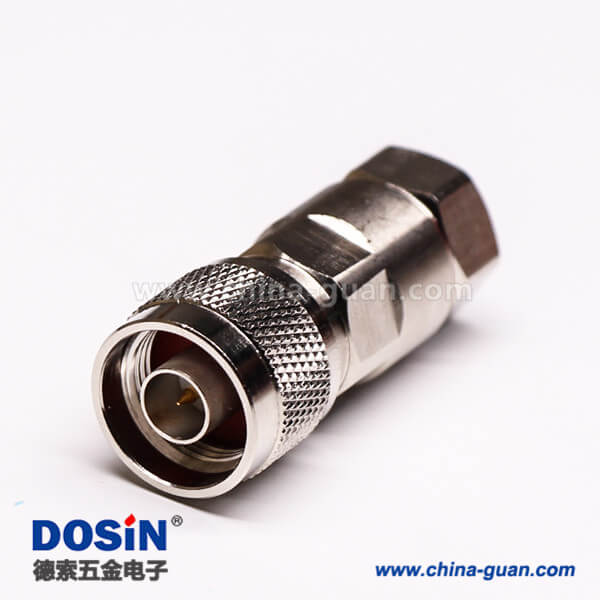 N型直公180度螺母鎖緊式射頻同軸連接器