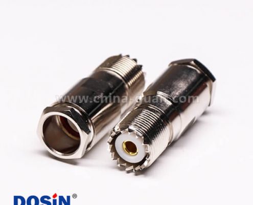 同軸電纜UHF接頭母頭螺母鎖緊直式UHF-SL16-KF9