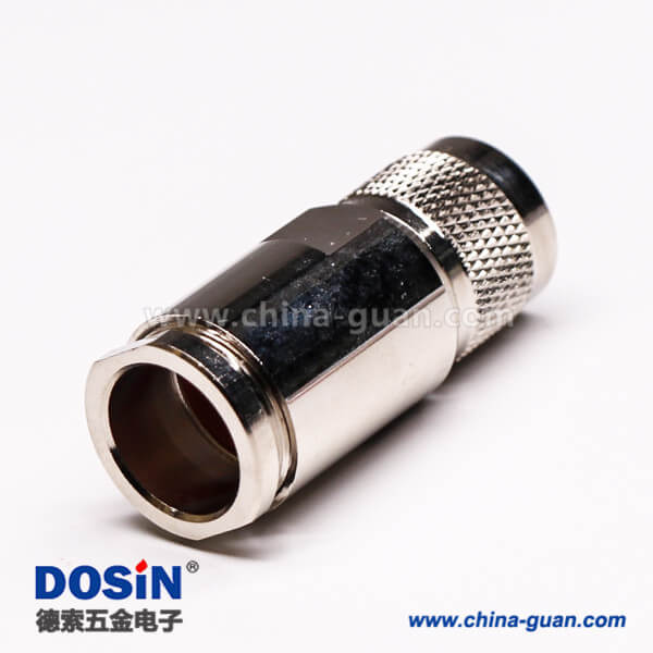 51-1 N同軸連接器公頭直式螺母鎖緊接線
