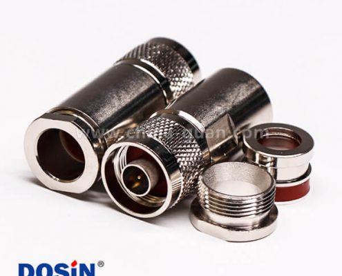 53-3 優(yōu)質(zhì)射頻同軸連接器N型直式公頭螺母鎖緊