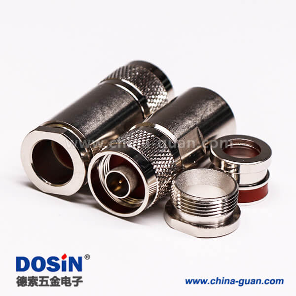 53-3 優(yōu)質(zhì)射頻同軸連接器N型直式公頭螺母鎖緊