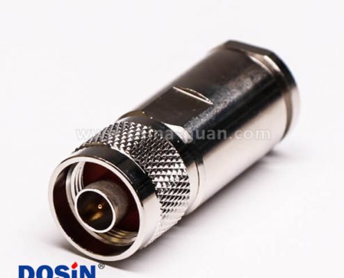 53 優(yōu)質(zhì)射頻同軸連接器N型直式公頭螺母鎖緊