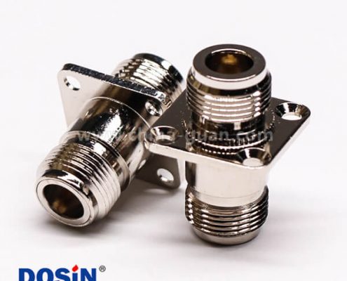 55-3 N頭法蘭式連接器直式母頭轉(zhuǎn)接頭四孔法蘭