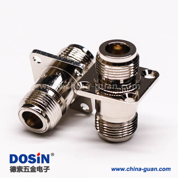 55-3 N頭法蘭式連接器直式母頭轉(zhuǎn)接頭四孔法蘭