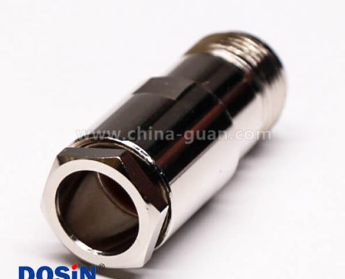 專業(yè)射頻同軸連接器N型直式母頭母針螺母鎖緊