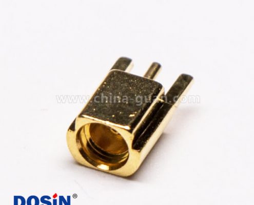 MMCX沉板式母座直式接PCB板鍍金
