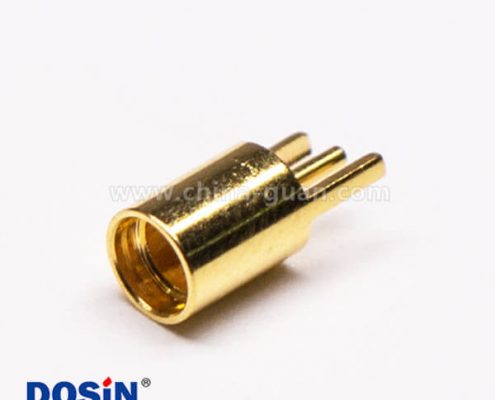 MMCX插座母頭直式插板射頻連接器鍍金接PCB板