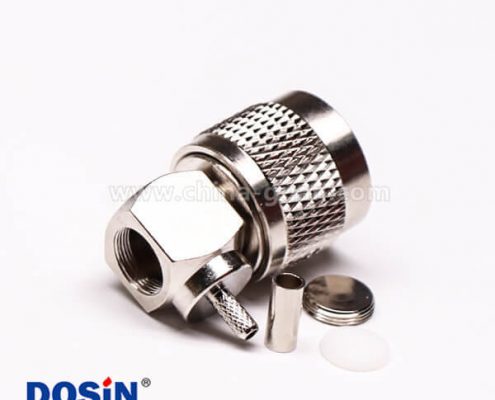 uhf公頭彎式金針UHF-C-JW3壓接同軸線纜