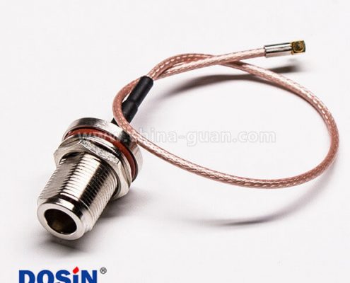 電纜N線母頭直式穿墻式防水轉(zhuǎn)MMCX公頭直式組裝線材