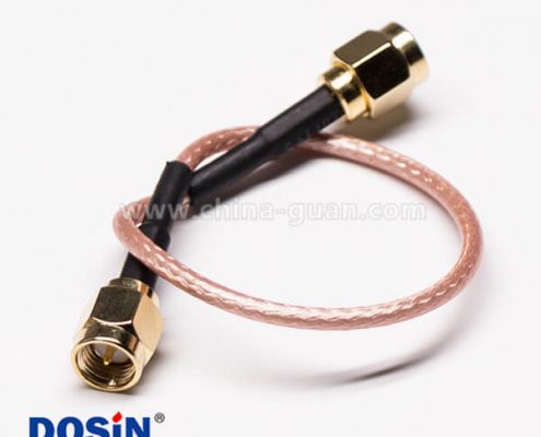 射頻線SMA公頭直式轉(zhuǎn)SMA公頭180度組裝線材