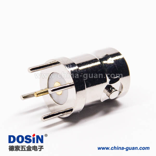 35-1 BNC接口母頭直式180度連接器插板接PCB板