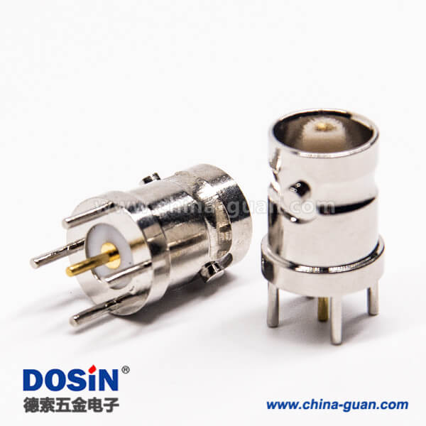 35-3 BNC接口母頭直式180度連接器插板接PCB板