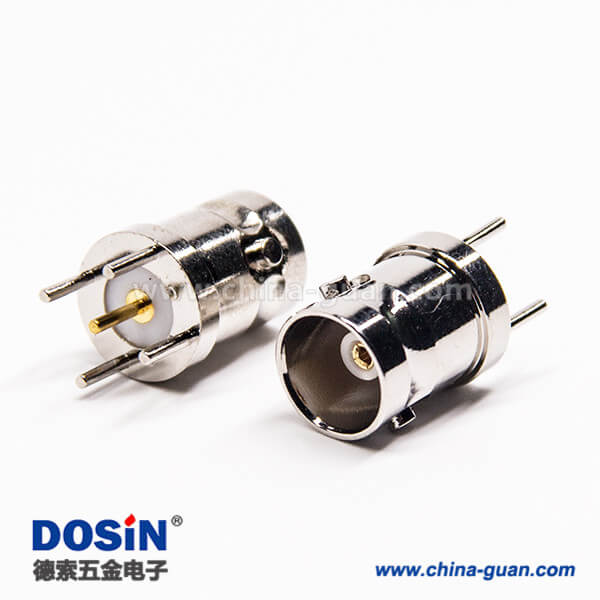 35-4 BNC接口母頭直式180度連接器插板接PCB板