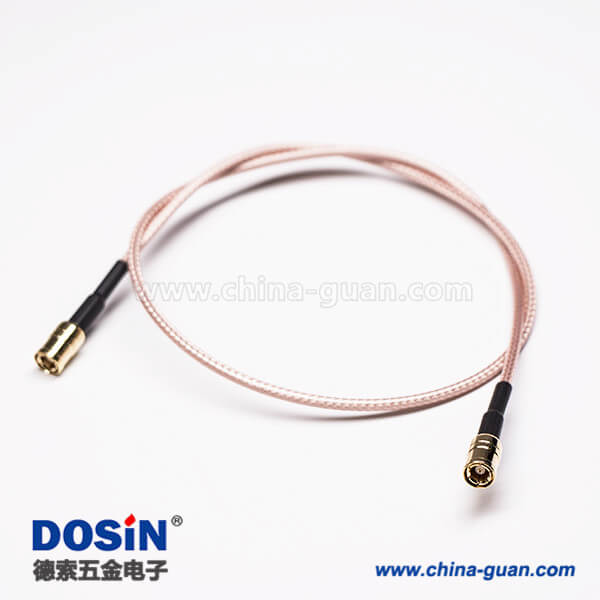 同軸線接頭SMB公頭轉(zhuǎn)直SMB公頭組裝線材壓接