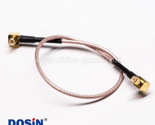 同軸線插頭彎式MCX公頭轉(zhuǎn)彎式MCX公頭壓接