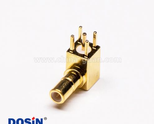 SSMB母頭連接器RF連接器PCB板端彎插