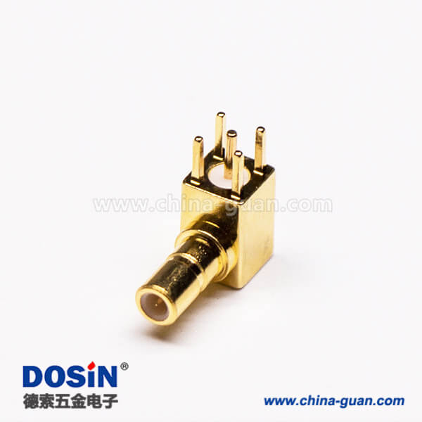 SSMB母頭連接器RF連接器PCB板端彎插