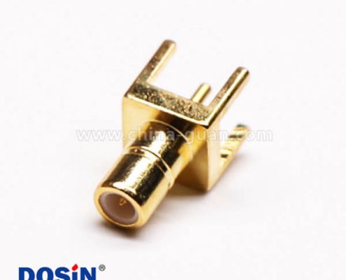 SMB射頻同軸連接器插座母頭插穿孔接PCB板
