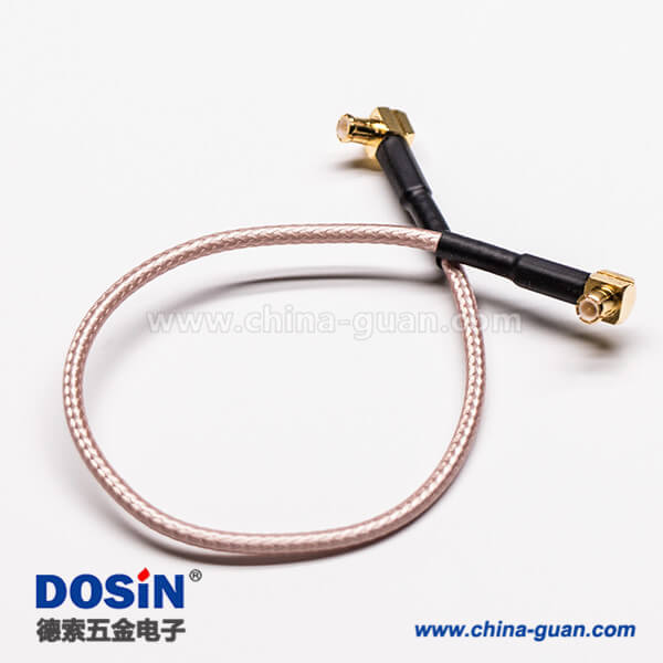 RF同軸線MCX彎式90度公頭轉(zhuǎn)MCX公頭接RG316