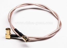 SMB射頻線SMB彎式90度公頭轉(zhuǎn)SMB直式公頭接RG179線