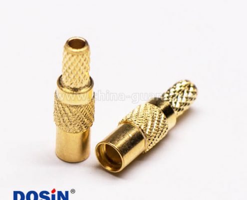 MMCX同軸連接器直式公頭壓接式接同軸線纜