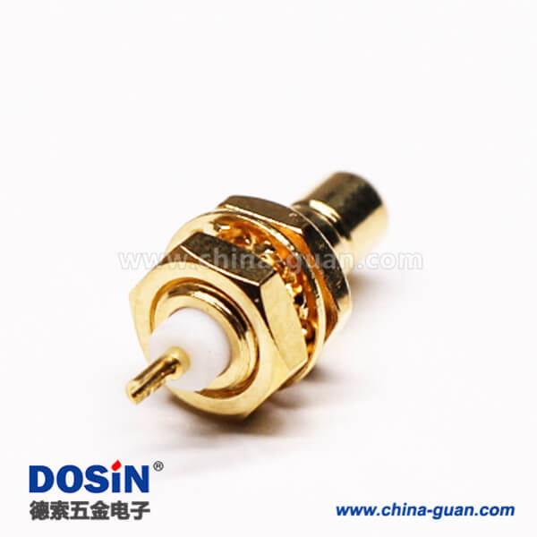 9-1 SMB同軸連接器母頭直式焊接接線