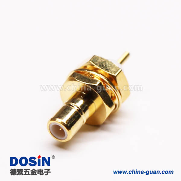 9 SMB同軸連接器母頭直式焊接接線