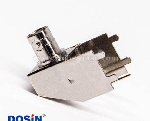 bnc母接口彎式90度插PCB板