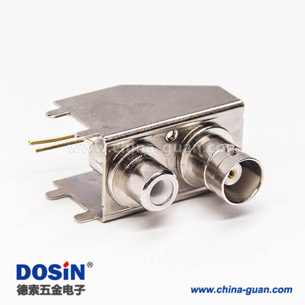 89 bnc rca連接器彎式穿孔接PCB板