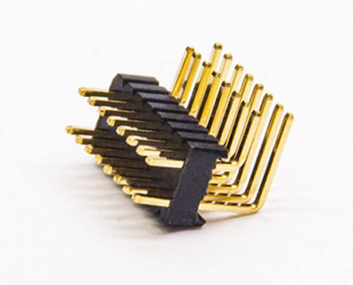 16p排針彎式90度間距1.27mm2×8PIN插孔