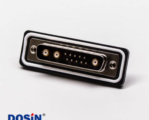 ip67 d-sub連接器公頭直式車針同軸焊線