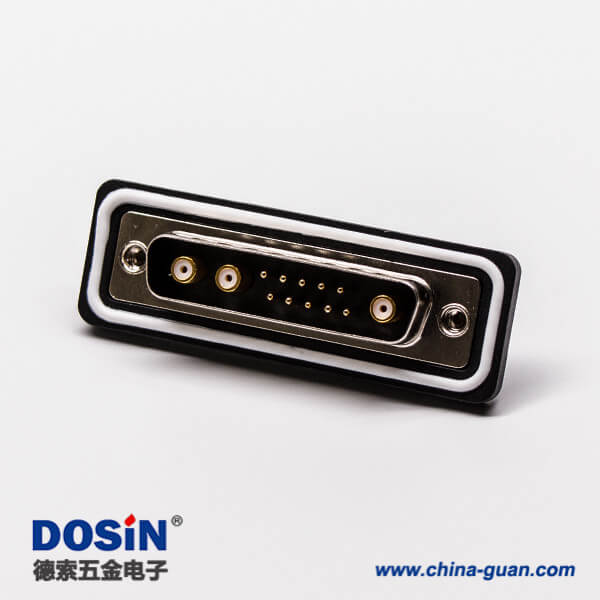 ip67 d-sub連接器公頭直式車針同軸焊線