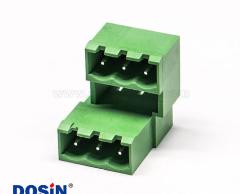 綠色端子座穿墻式端子免焊面板對(duì)接PCB連接器公母座對(duì)插拔銅