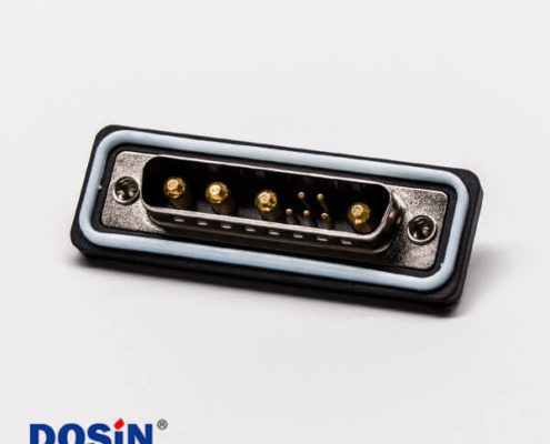 ip67防水db接頭直式公頭車針焊線大電流連接器