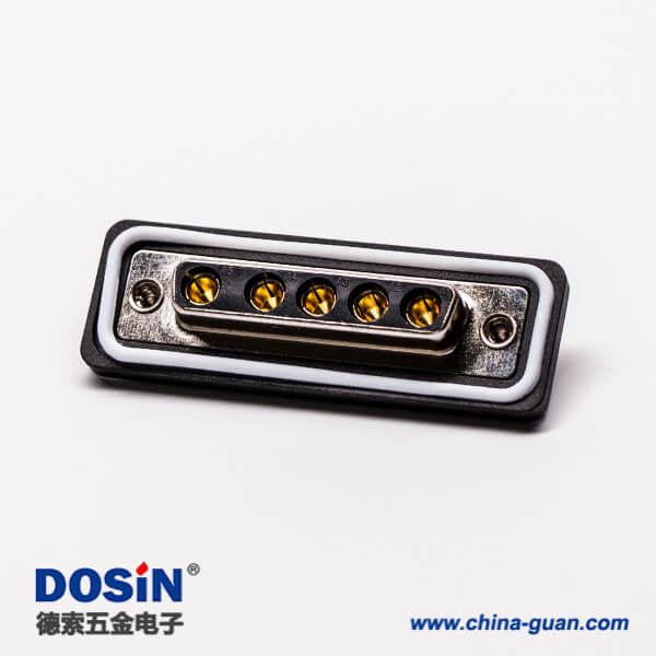 d sub焊線式連接器5w5母頭直式接線焊接