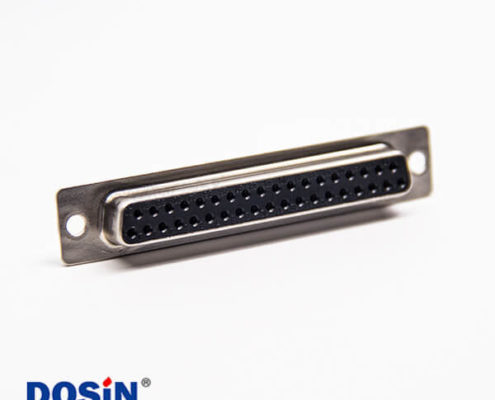 37針d-sub孔型插座母頭直式連接器焊接式接線