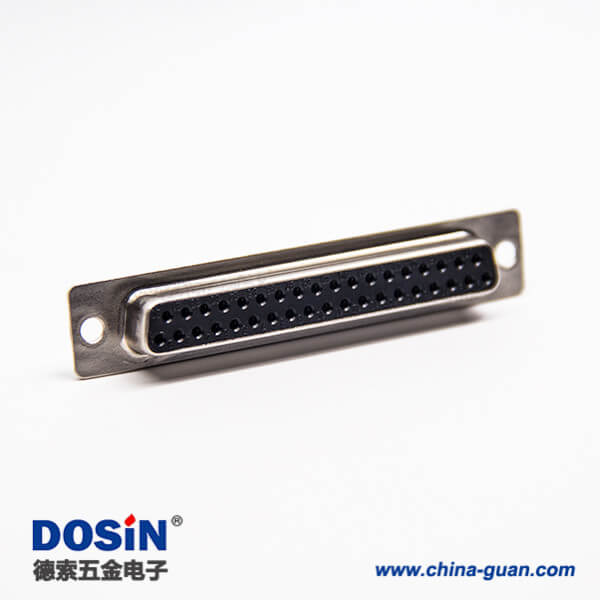 37針d-sub孔型插座母頭直式連接器焊接式接線