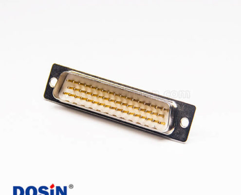 公頭DB連接器180度50pin穿孔式接PCB板